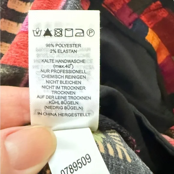 Joie Wide Leg Crop Pull On Pant Patchwork Mixed Media Flowy Art Teacher Boho Med - Picture 8 of 9